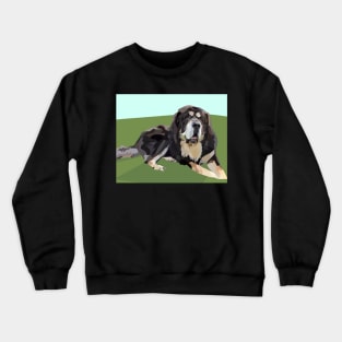 Tibetan Mastiff Big Fluffy Dog Crewneck Sweatshirt